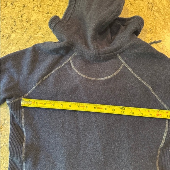 L.L. Bean Blue Gray Knit Sweater Hoodie XL Women’s - Picture 6 of 9